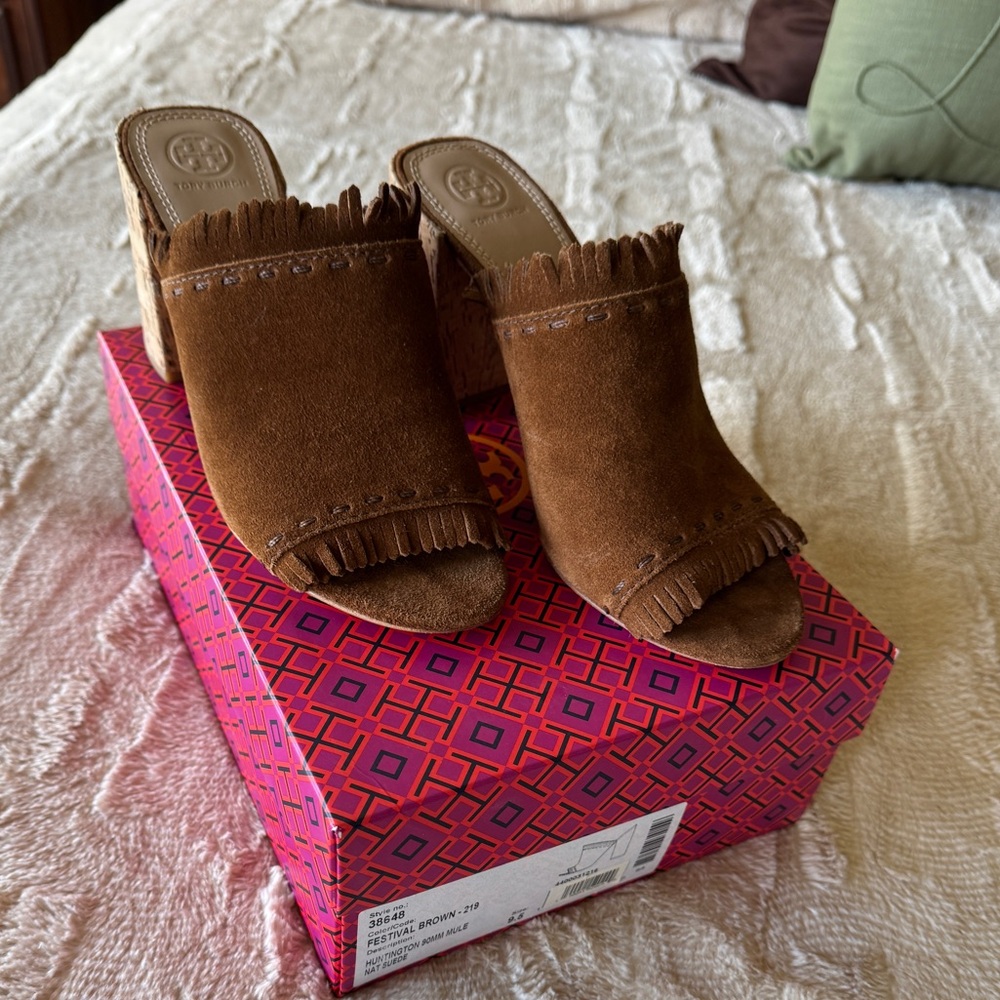 TORY BURCH Huntington Suede Slides